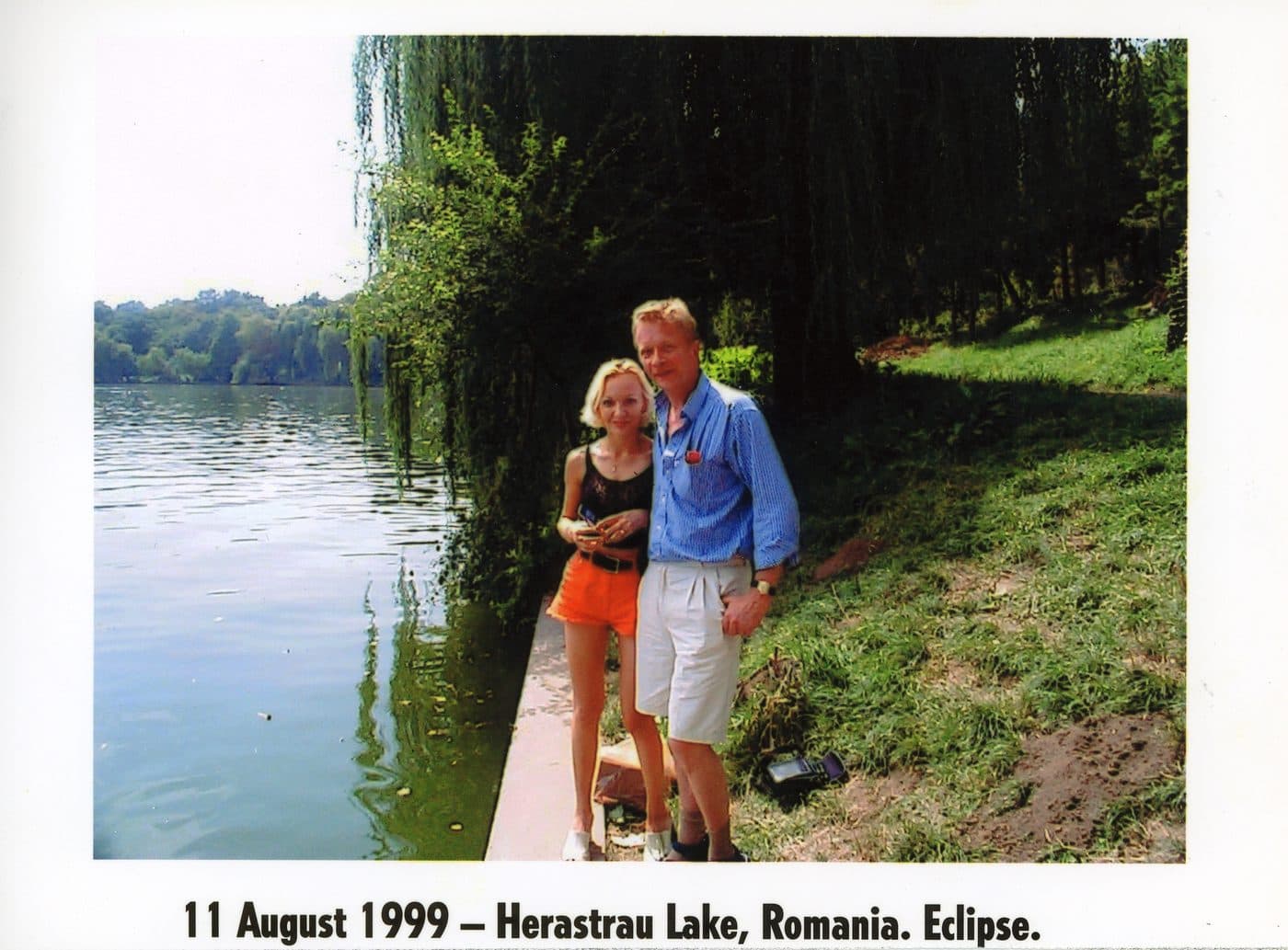 Andrew and Mady by Herăstrău Lake in Romania