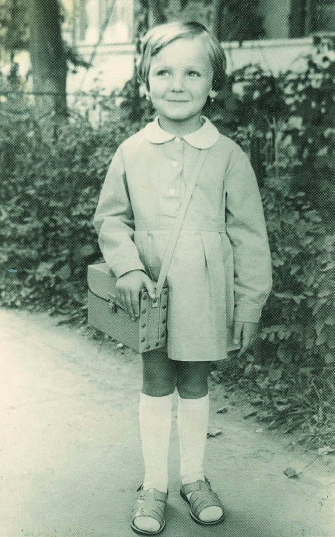 Mădălina as a child in Romania